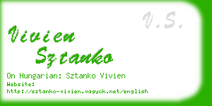 vivien sztanko business card